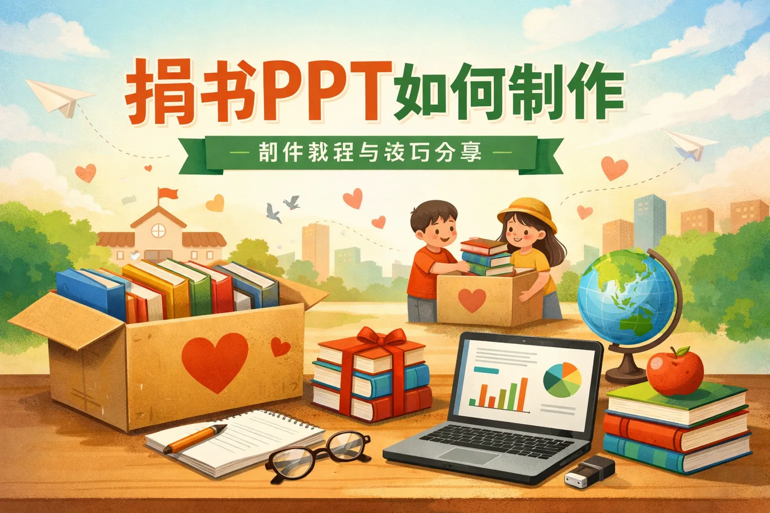 捐书ppt如何制作
