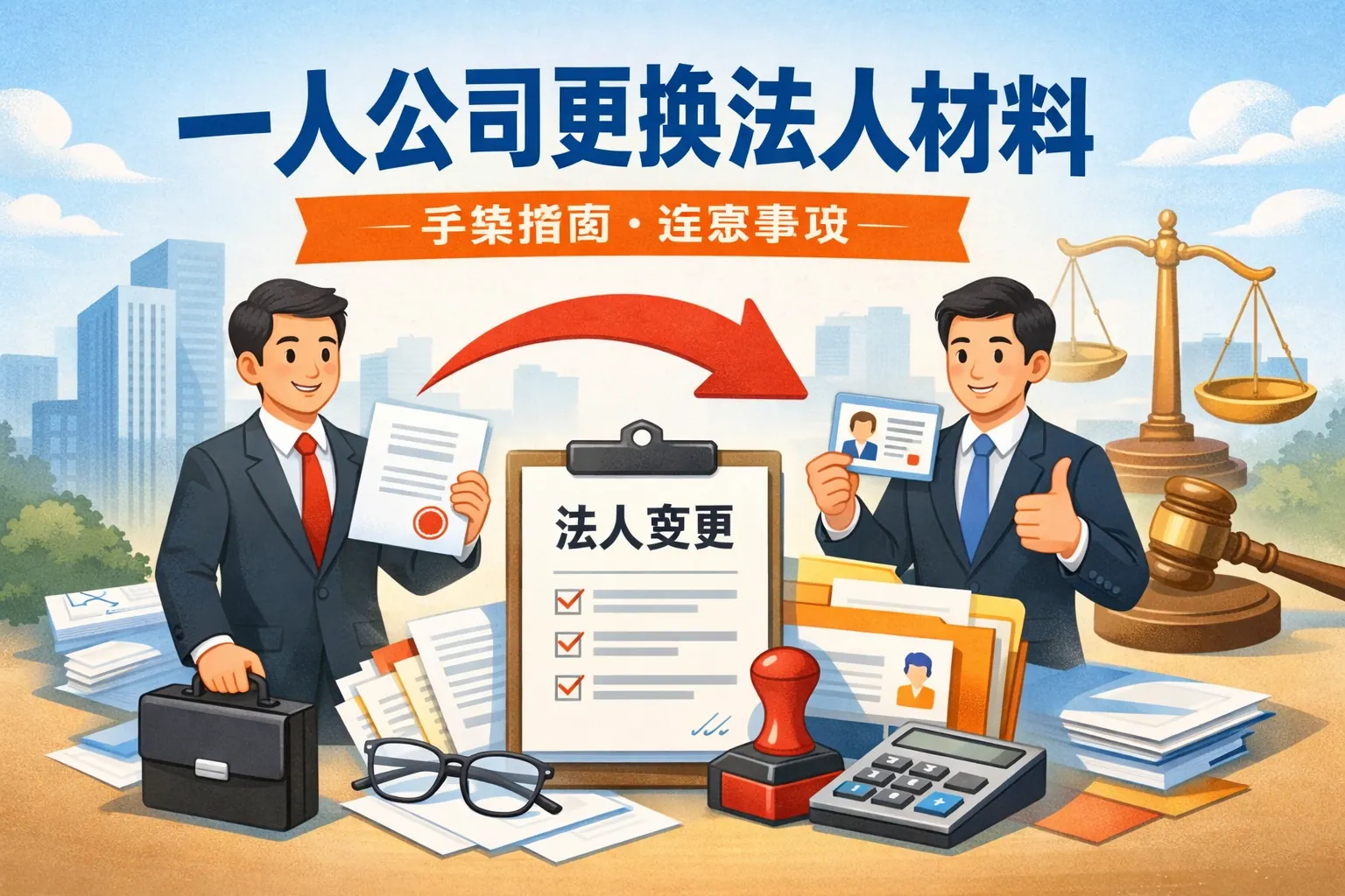 一人公司更换法人材料