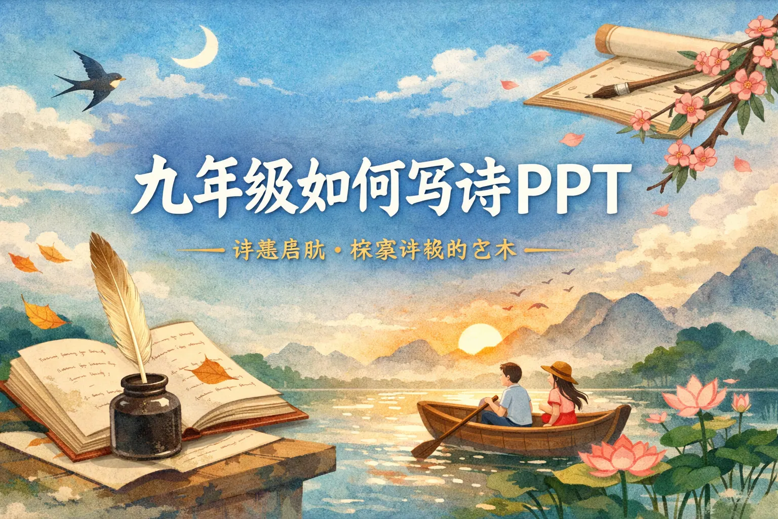 九年级如何写诗ppt