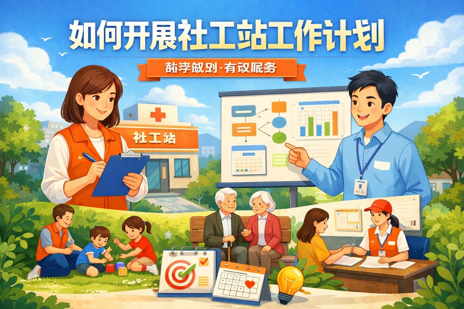 如何开展社工站工作计划