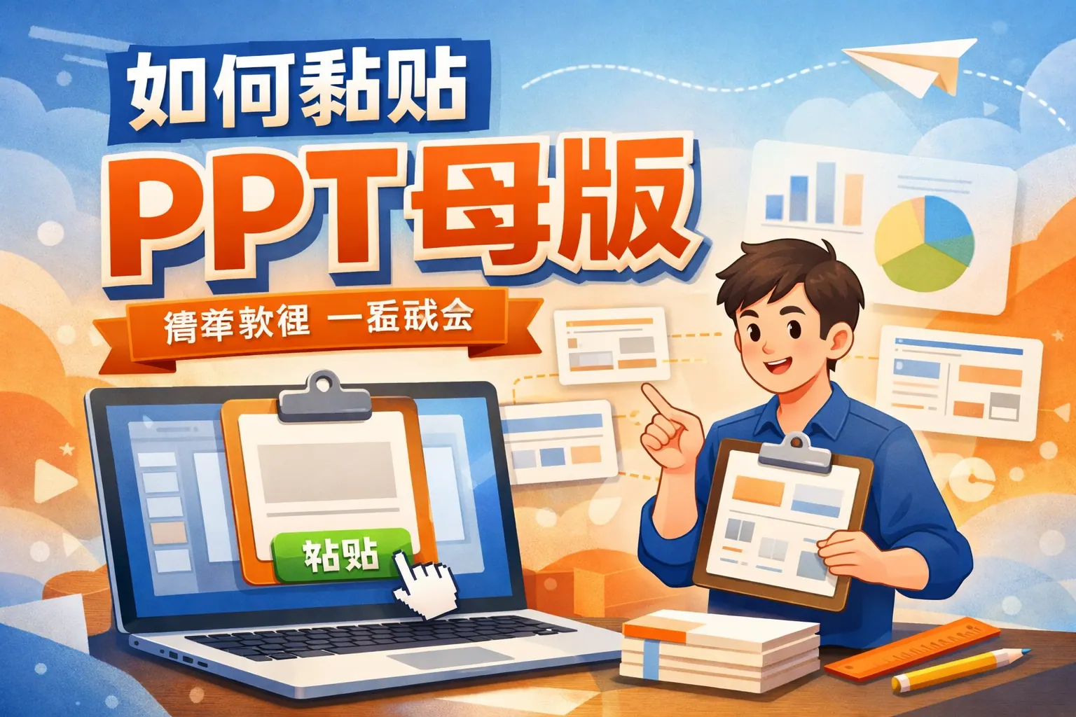 如何黏贴ppt母版