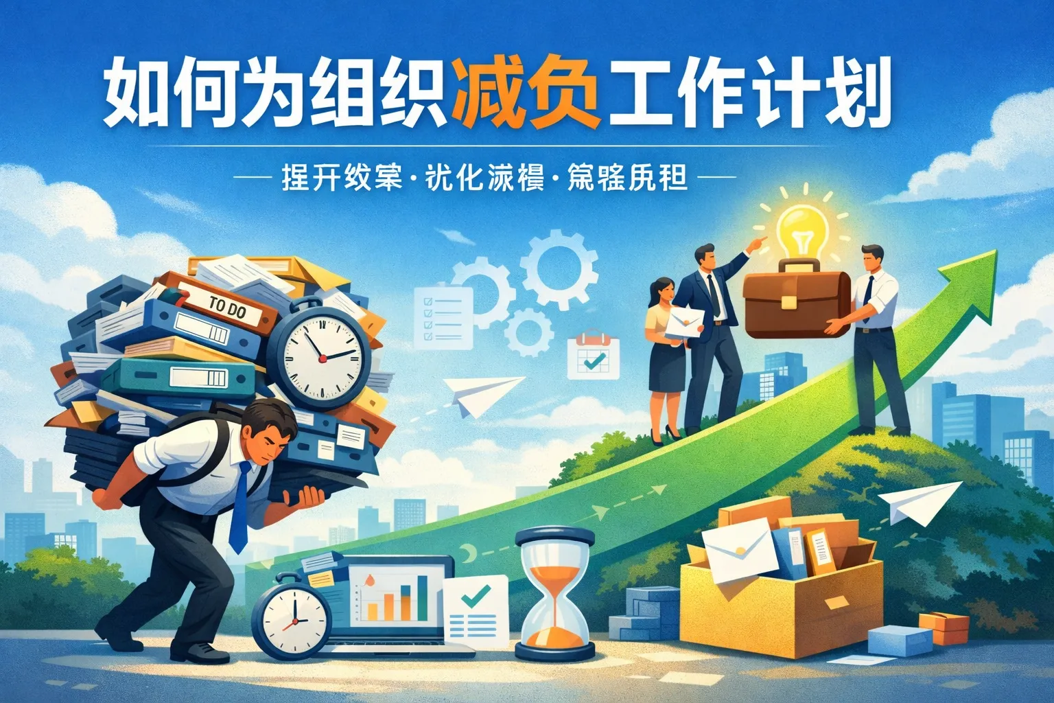 如何为组织减负工作计划