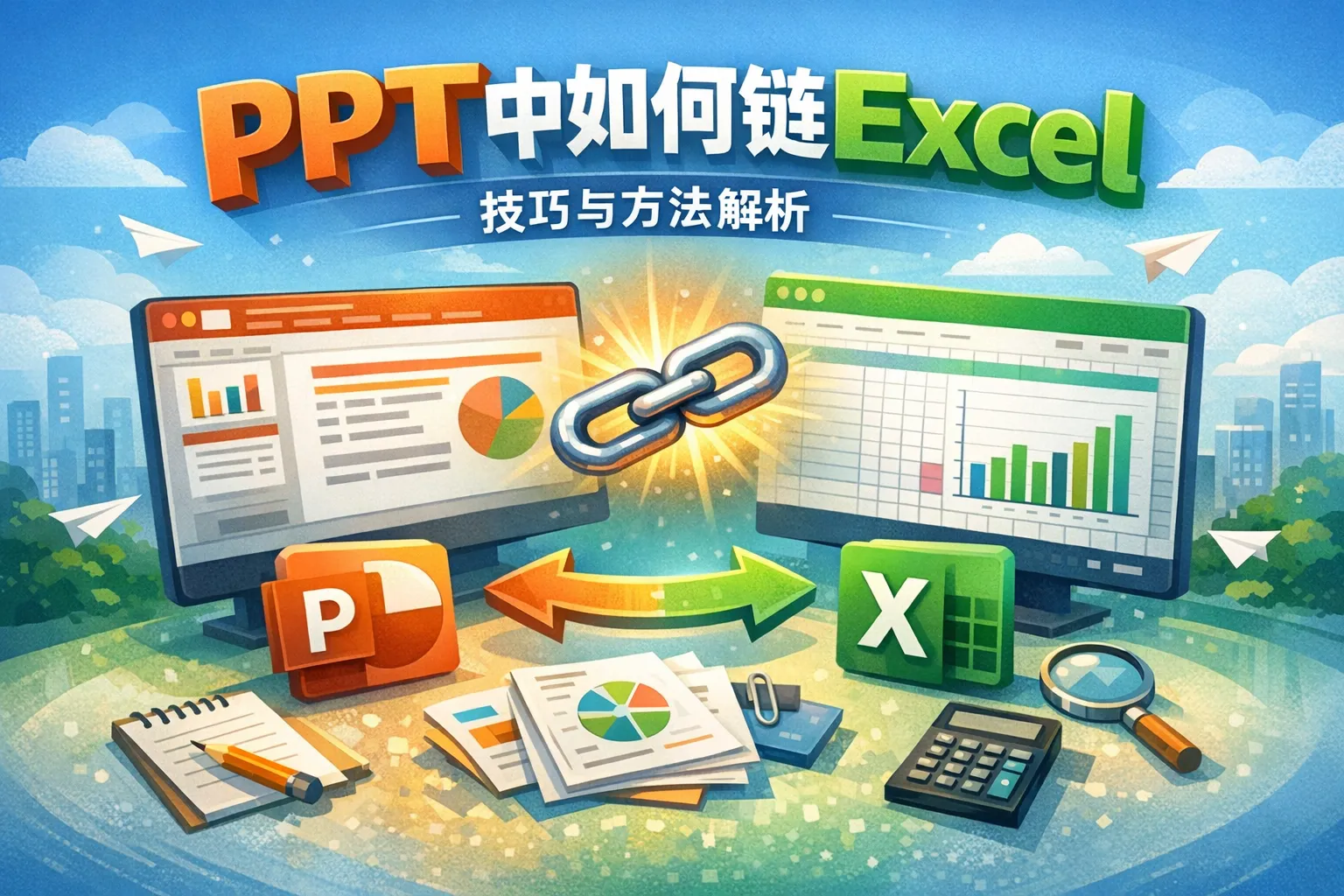 ppt中如何链接excel