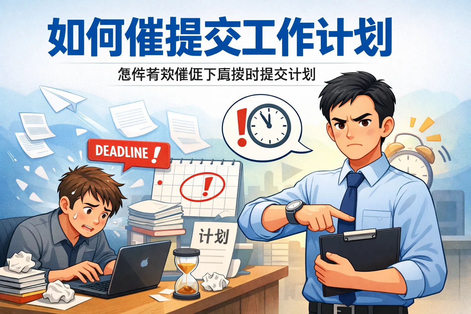 如何催提交工作计划