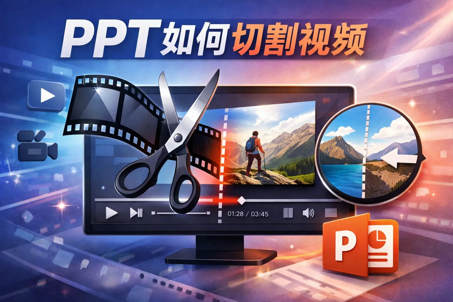 ppt如何切割视频