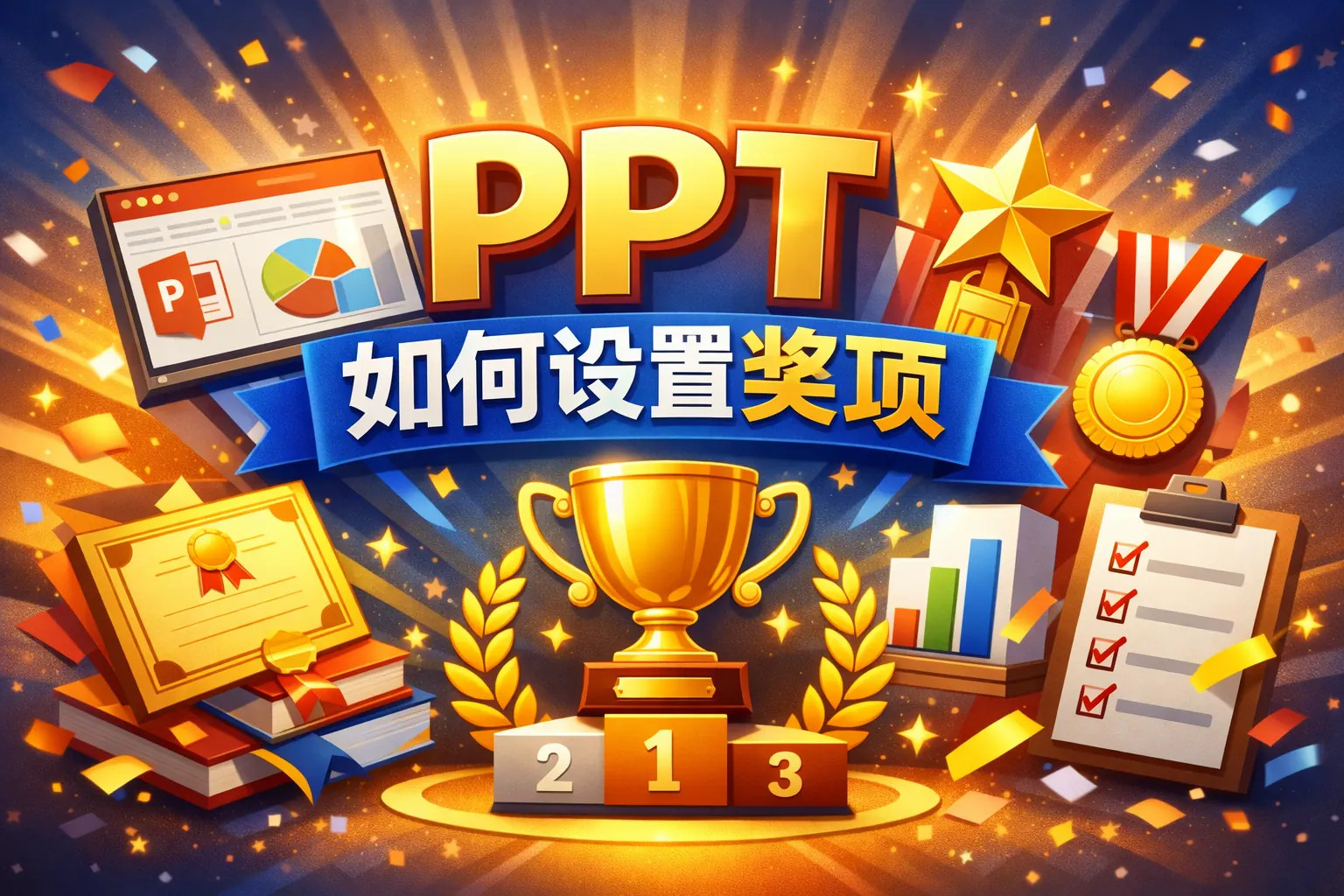 ppt如何设置奖项