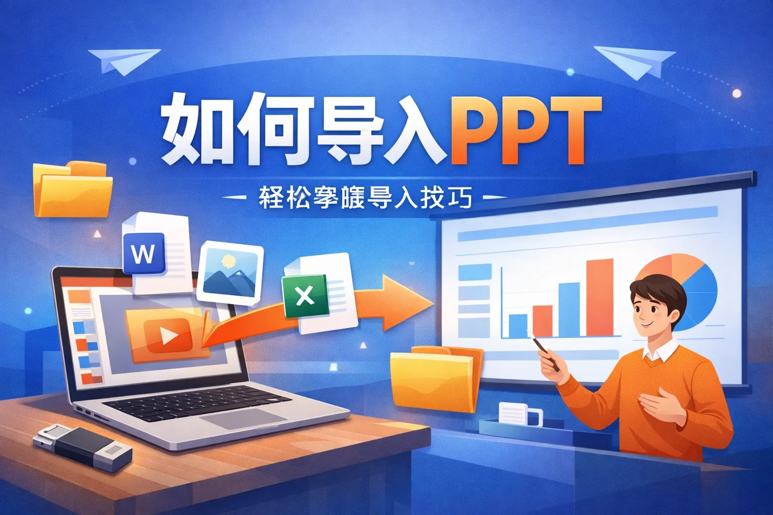 素材 如何导入ppt