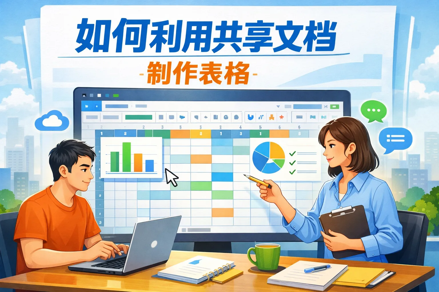 如何利用共享文档制作表格