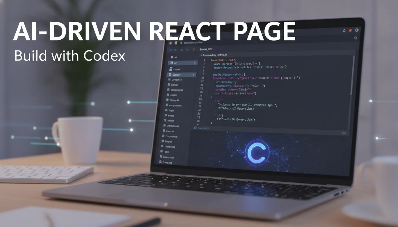 怎么用Codex写一个React页面