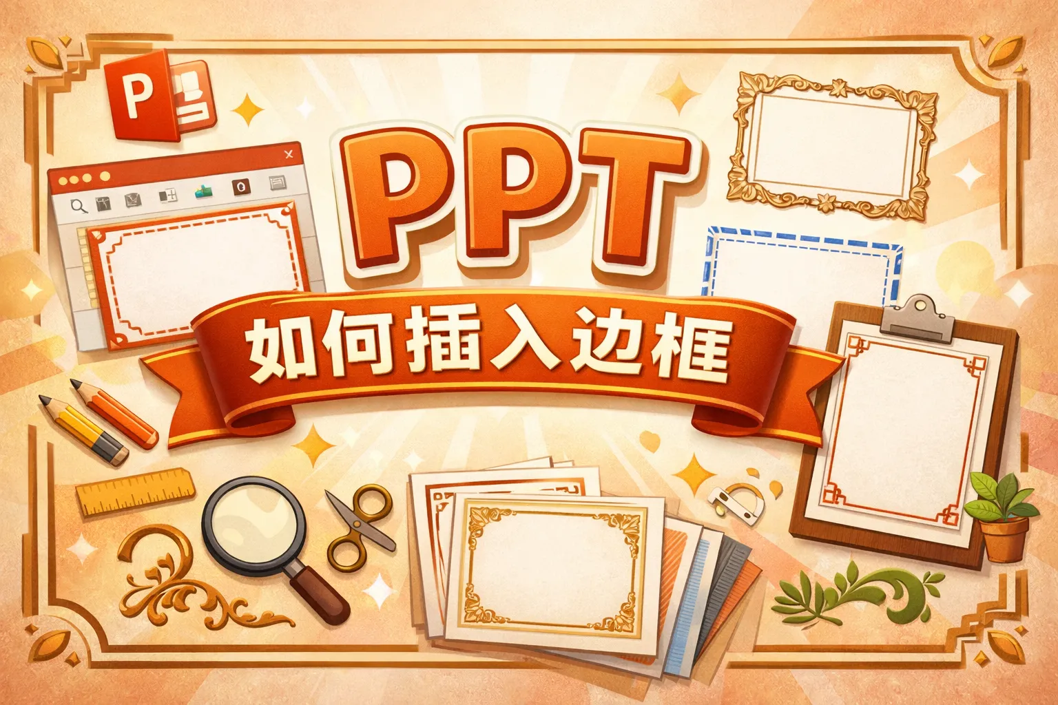 ppt如何插入边框