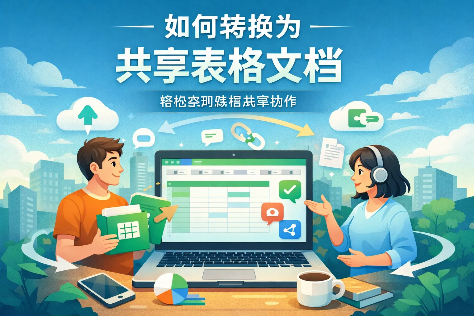 如何转换为共享表格文档