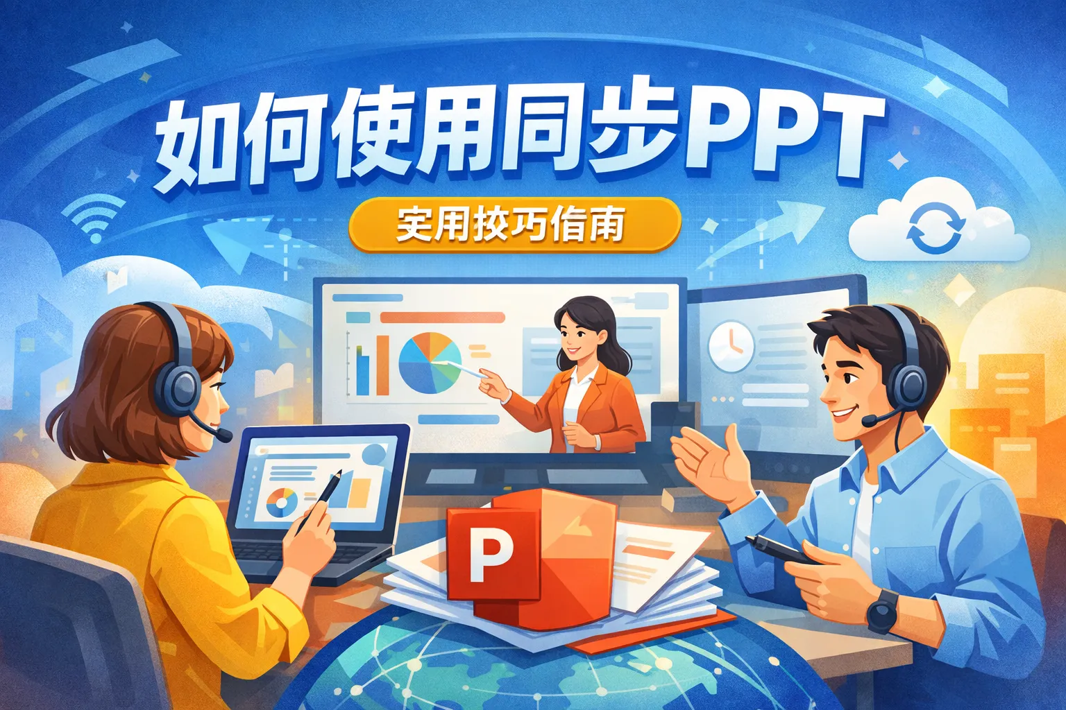 如何使用同步ppt
