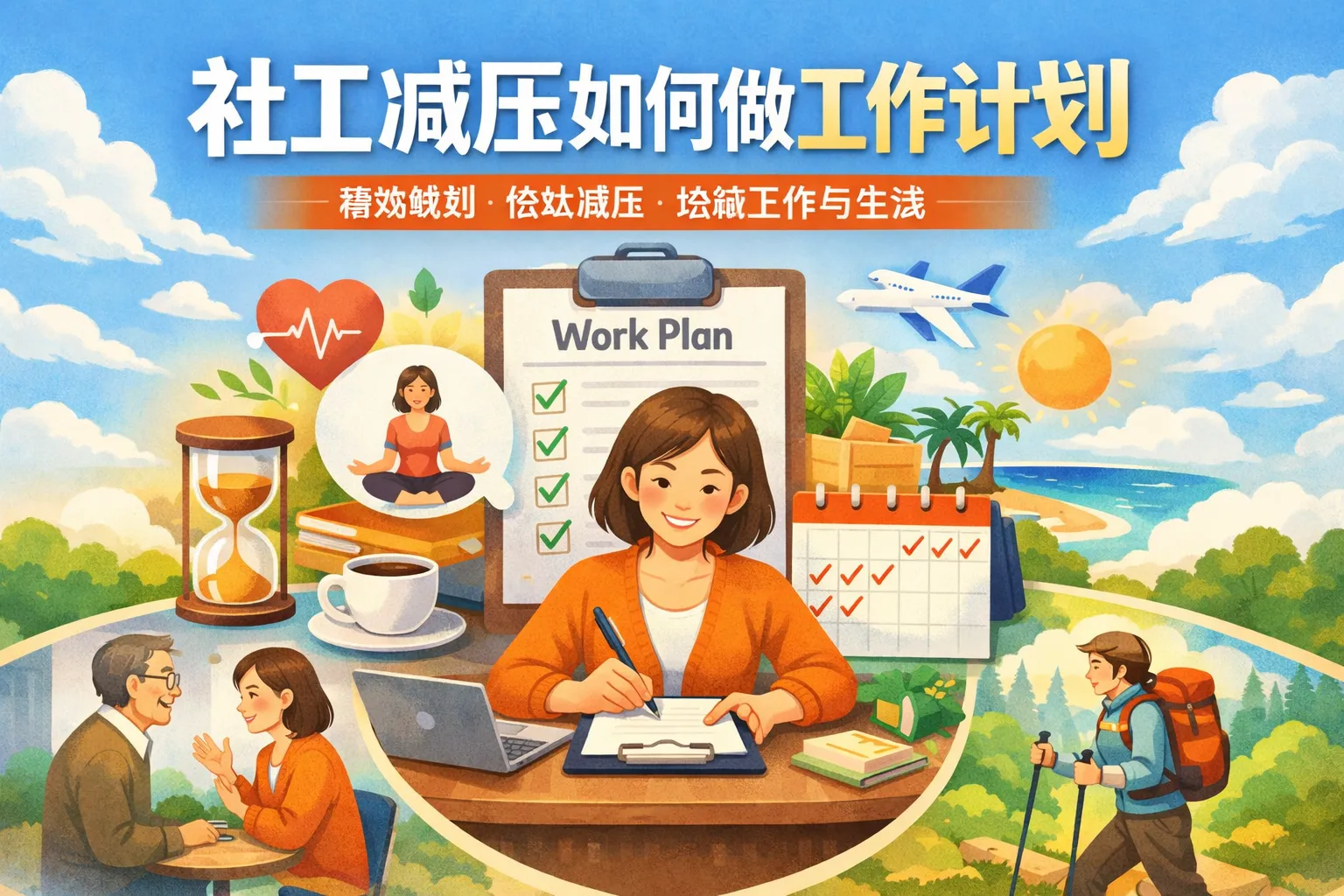 社工减压如何做工作计划