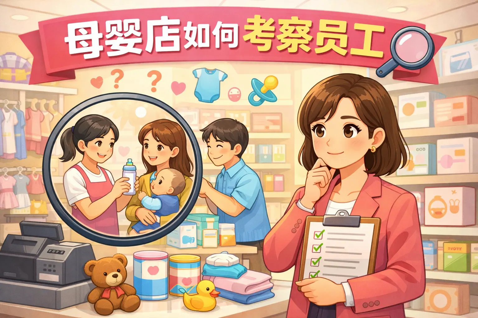 母婴店如何考察员工