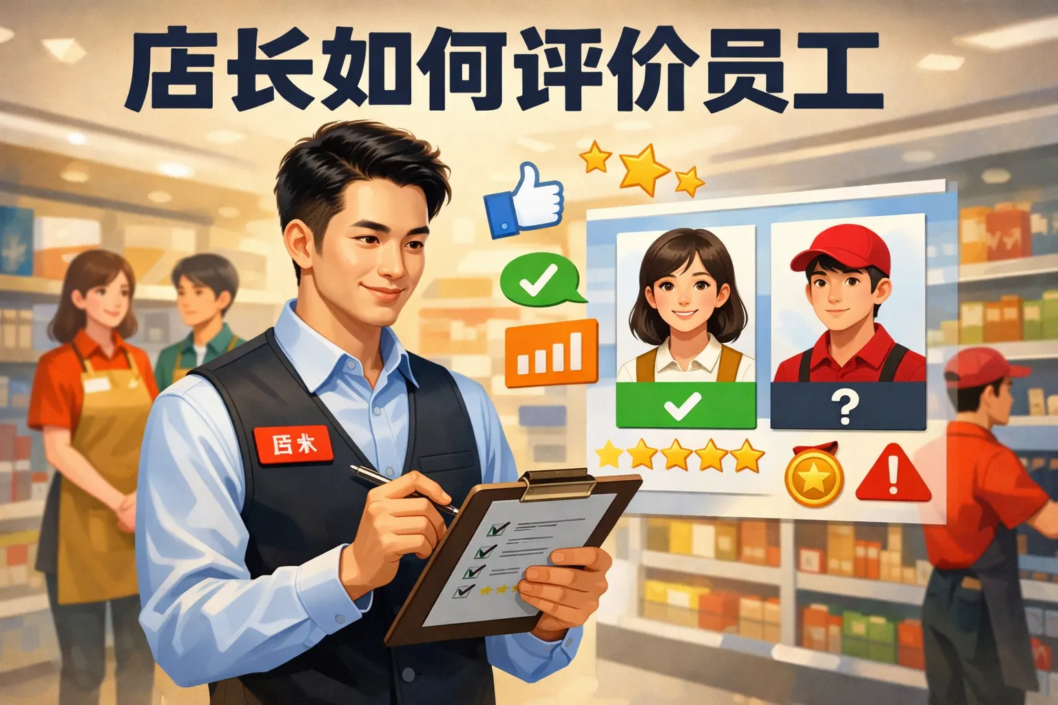 店长如何评价员工