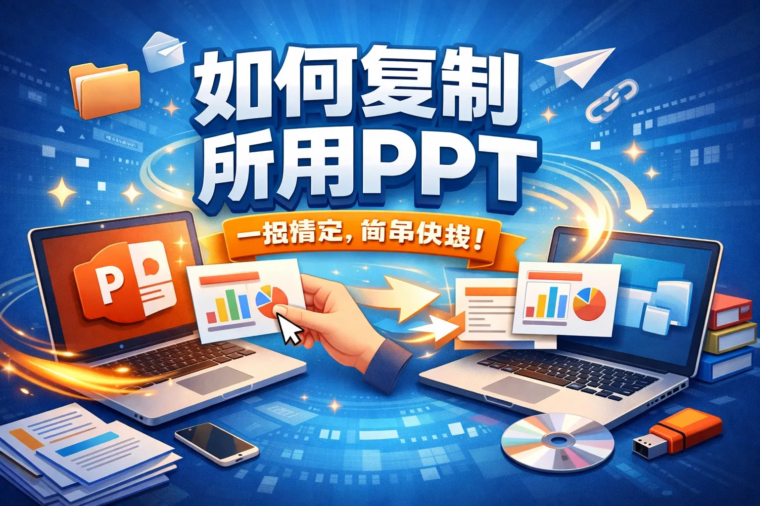 如何复制所用PPT