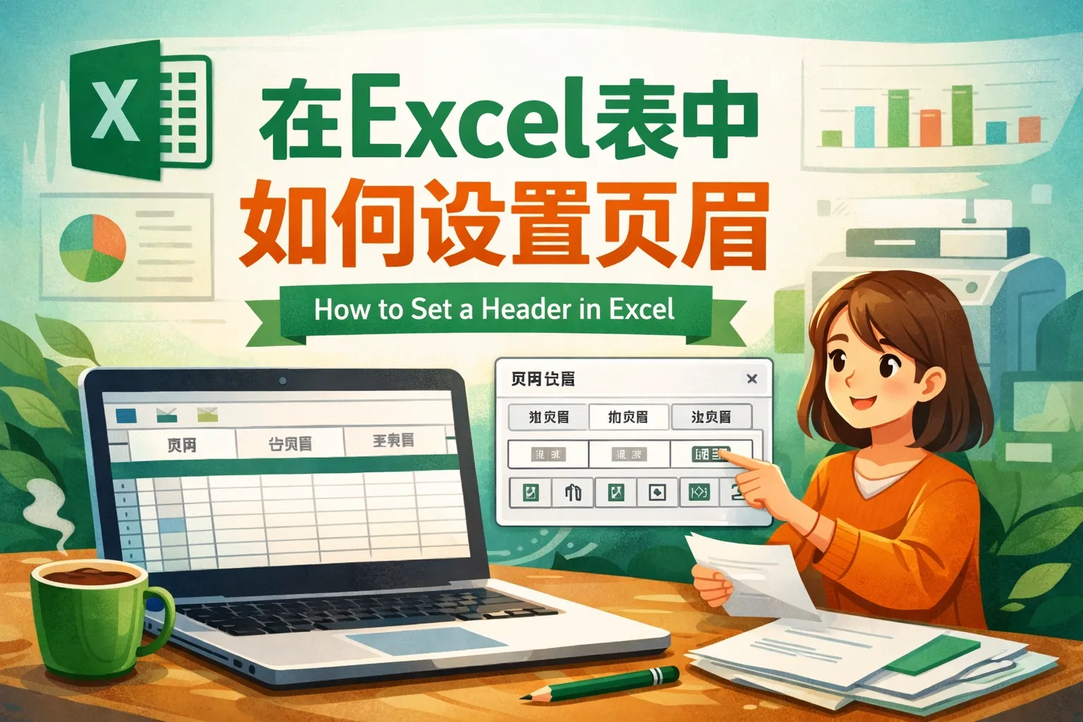在excel表中如何设置页眉