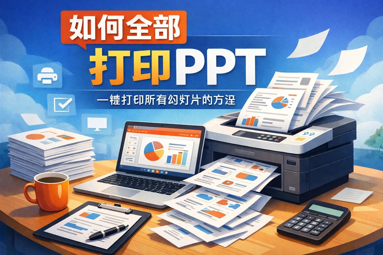 如何全部打印ppt
