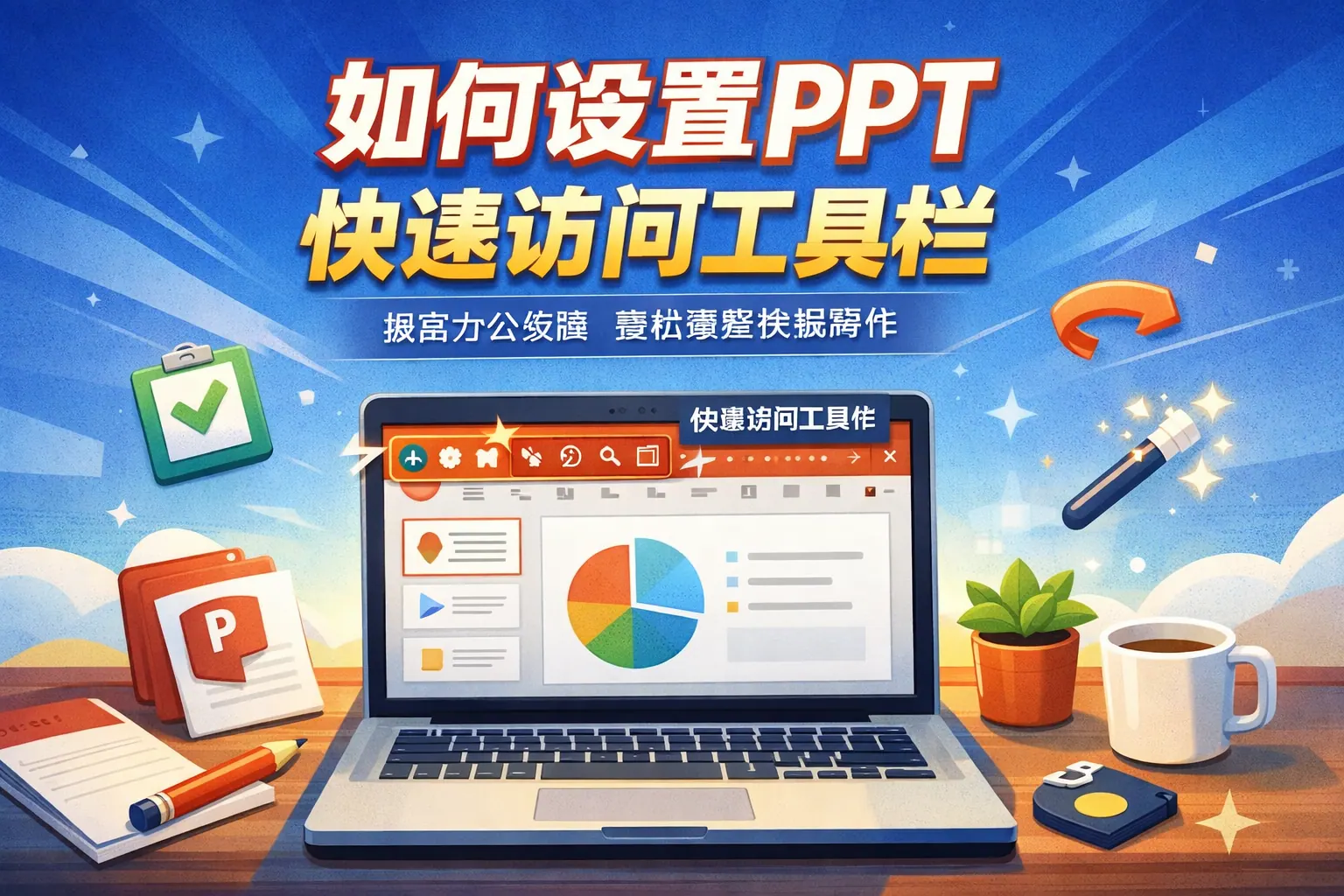 如何设置PPT快速访问工具栏