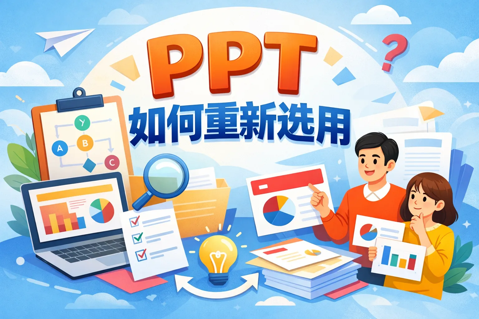 ppt如何重新选用
