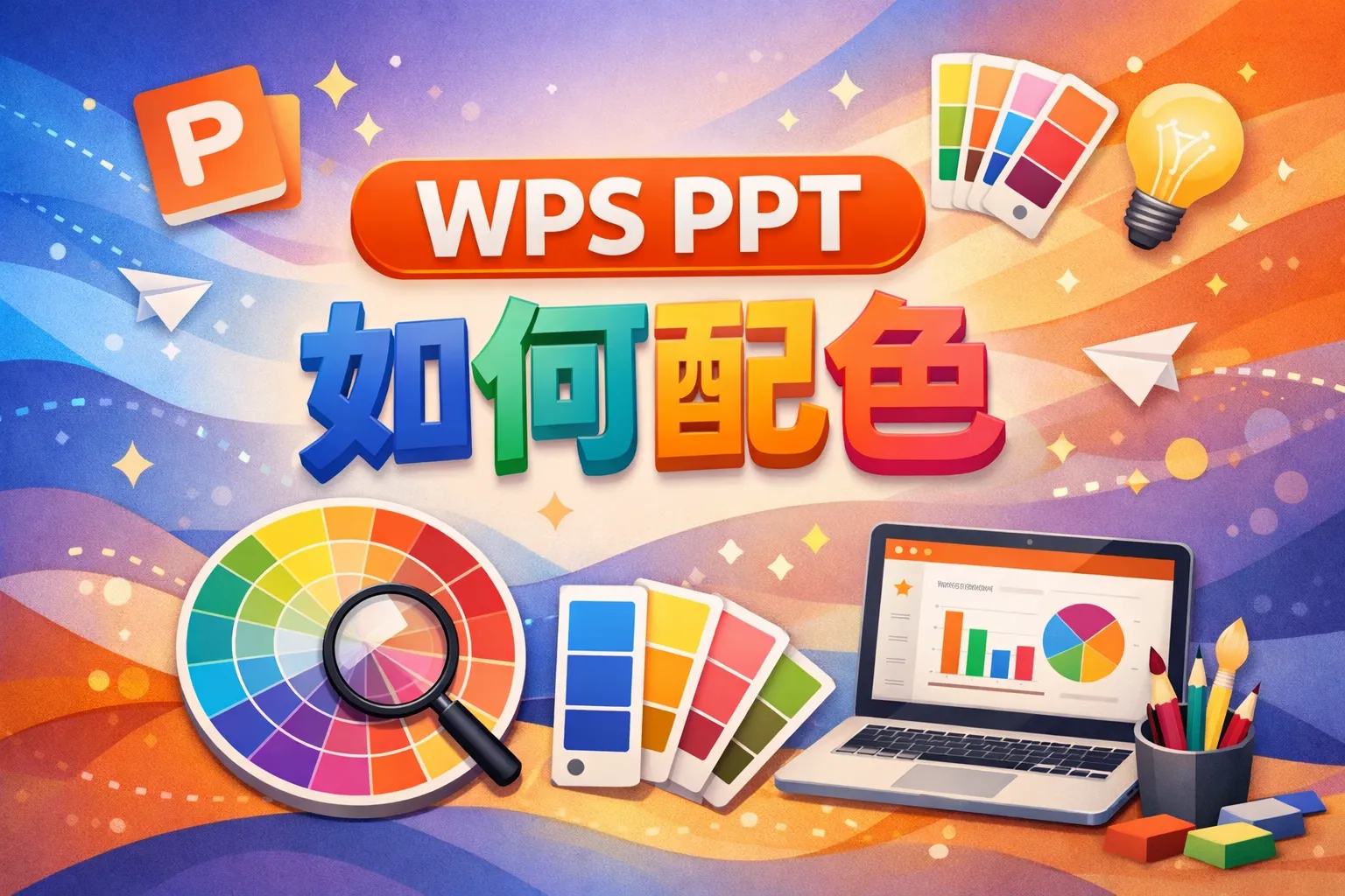 WPS PPT如何配色