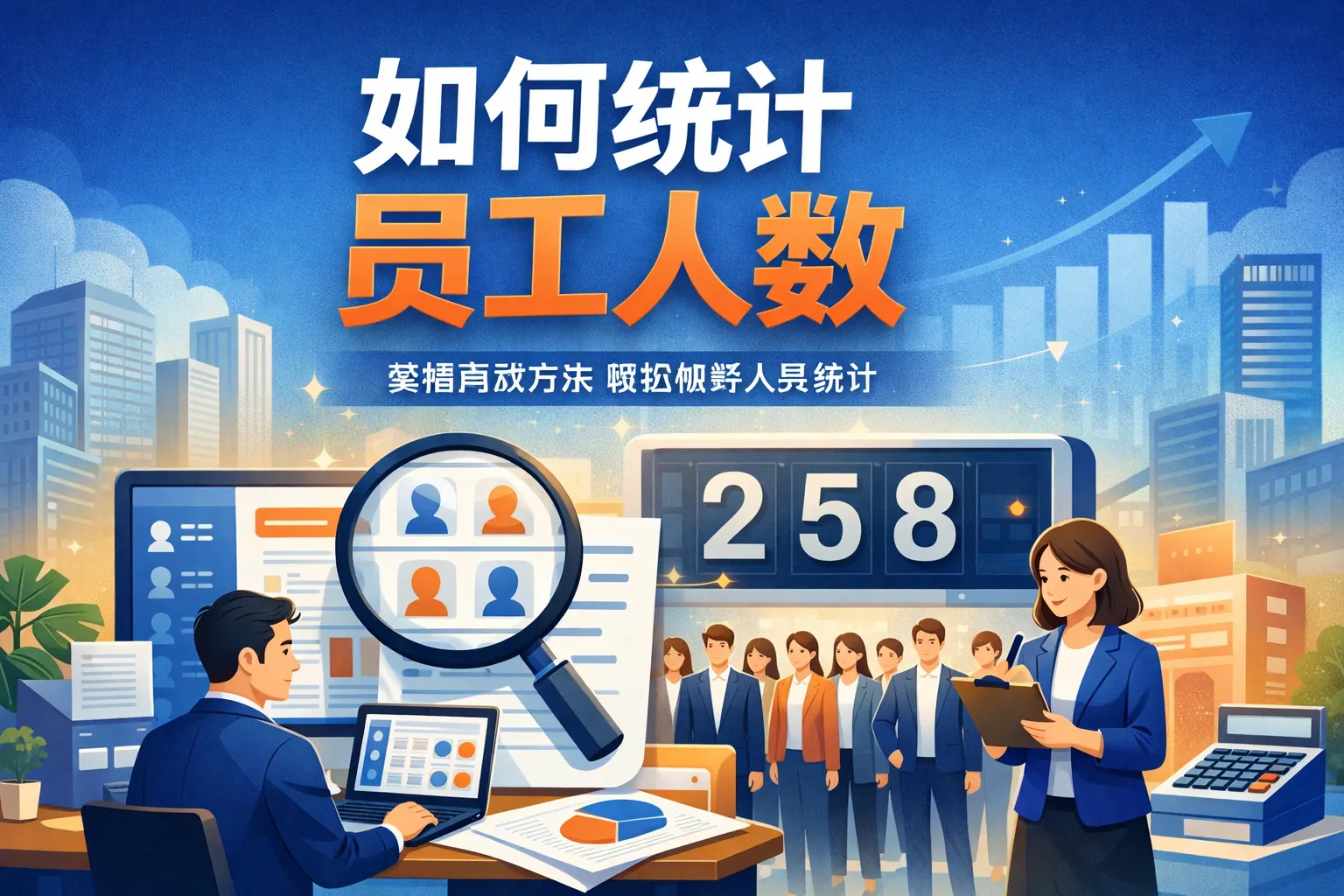 如何统计员工人数