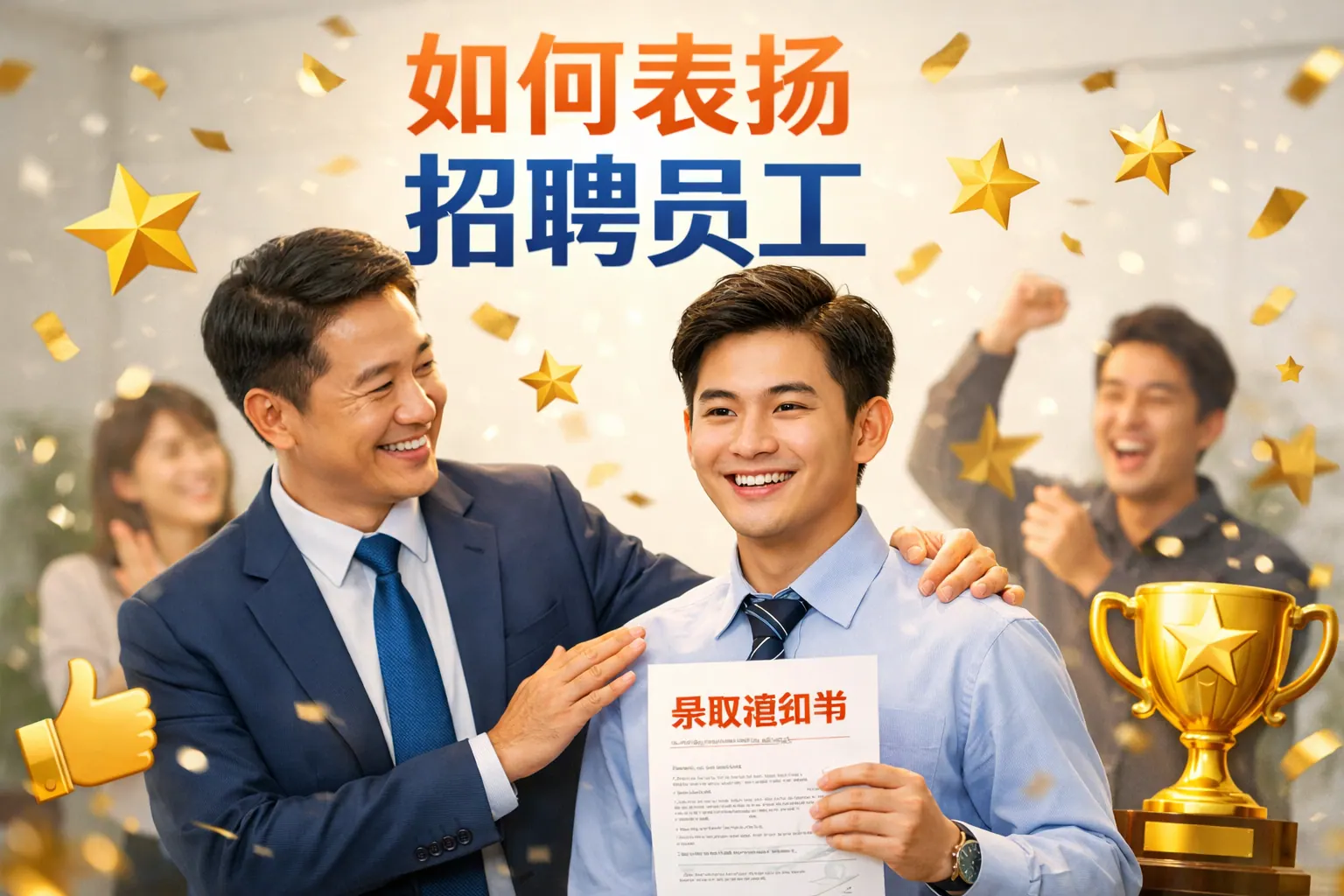 如何表扬招聘员工