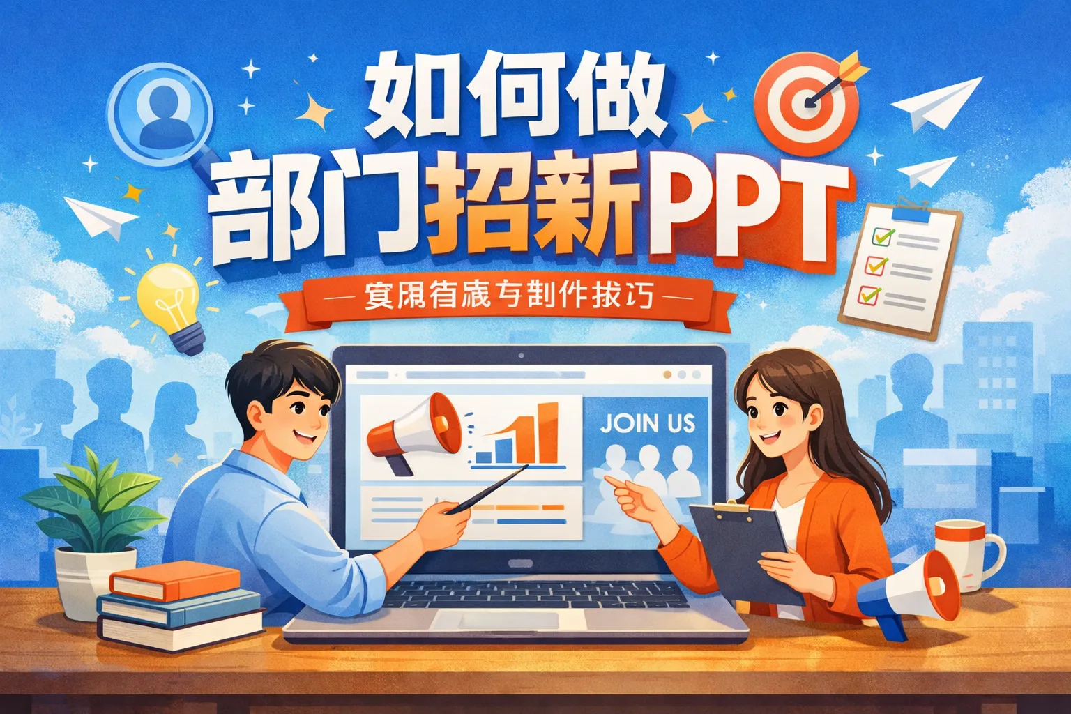 如何做部门招新ppt