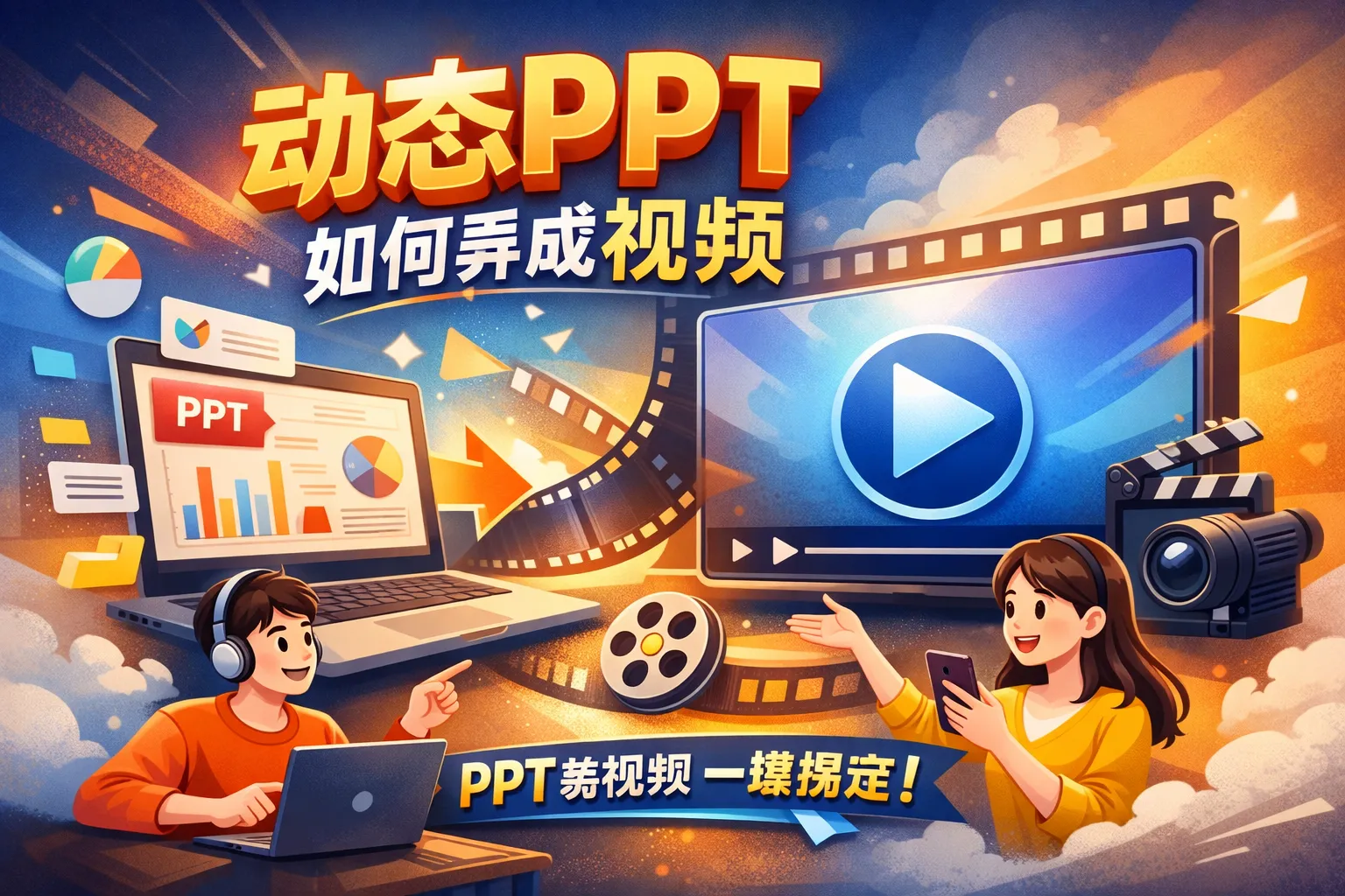 动态ppt如何弄成视频