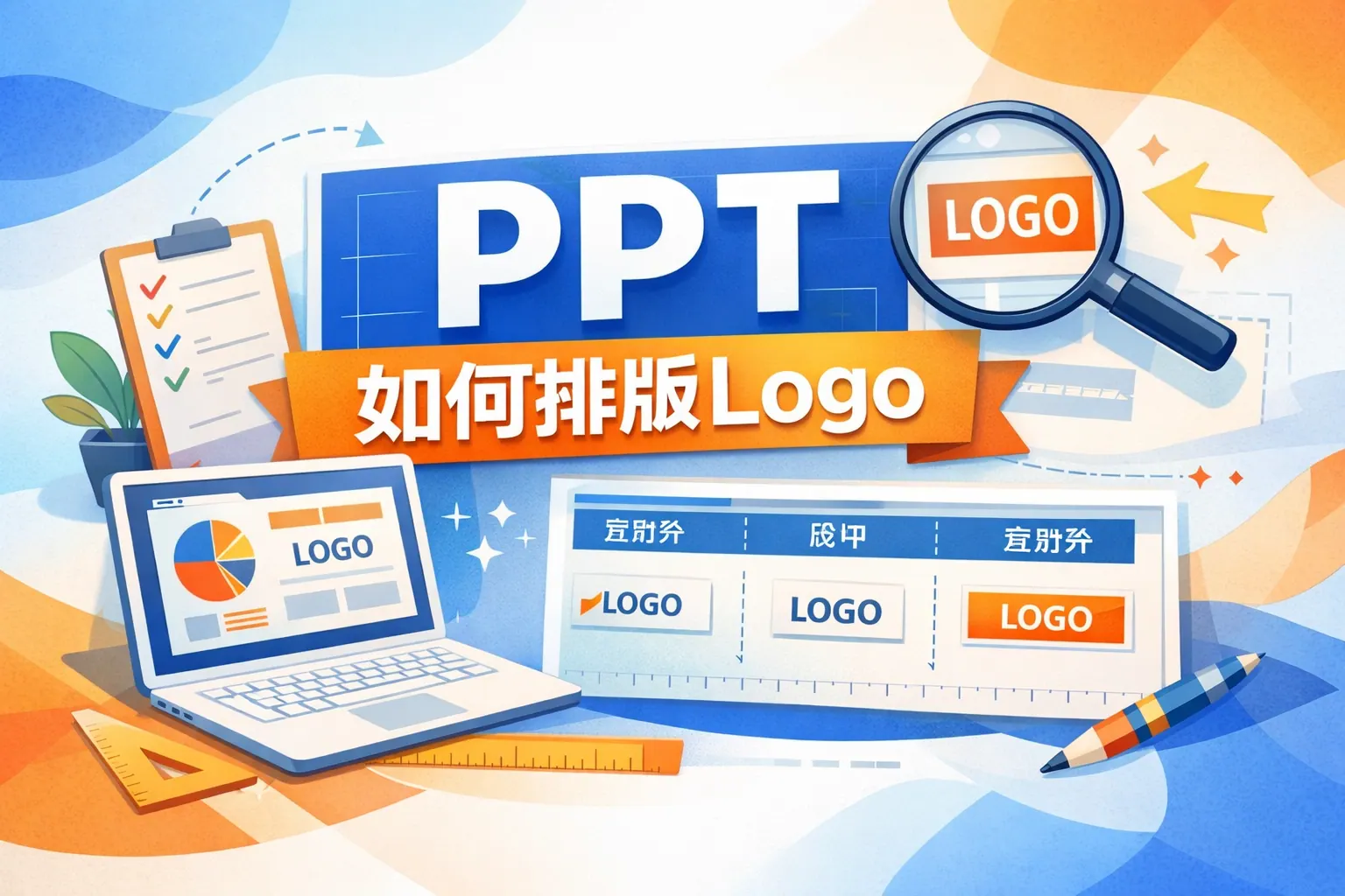 ppt如何排版logo