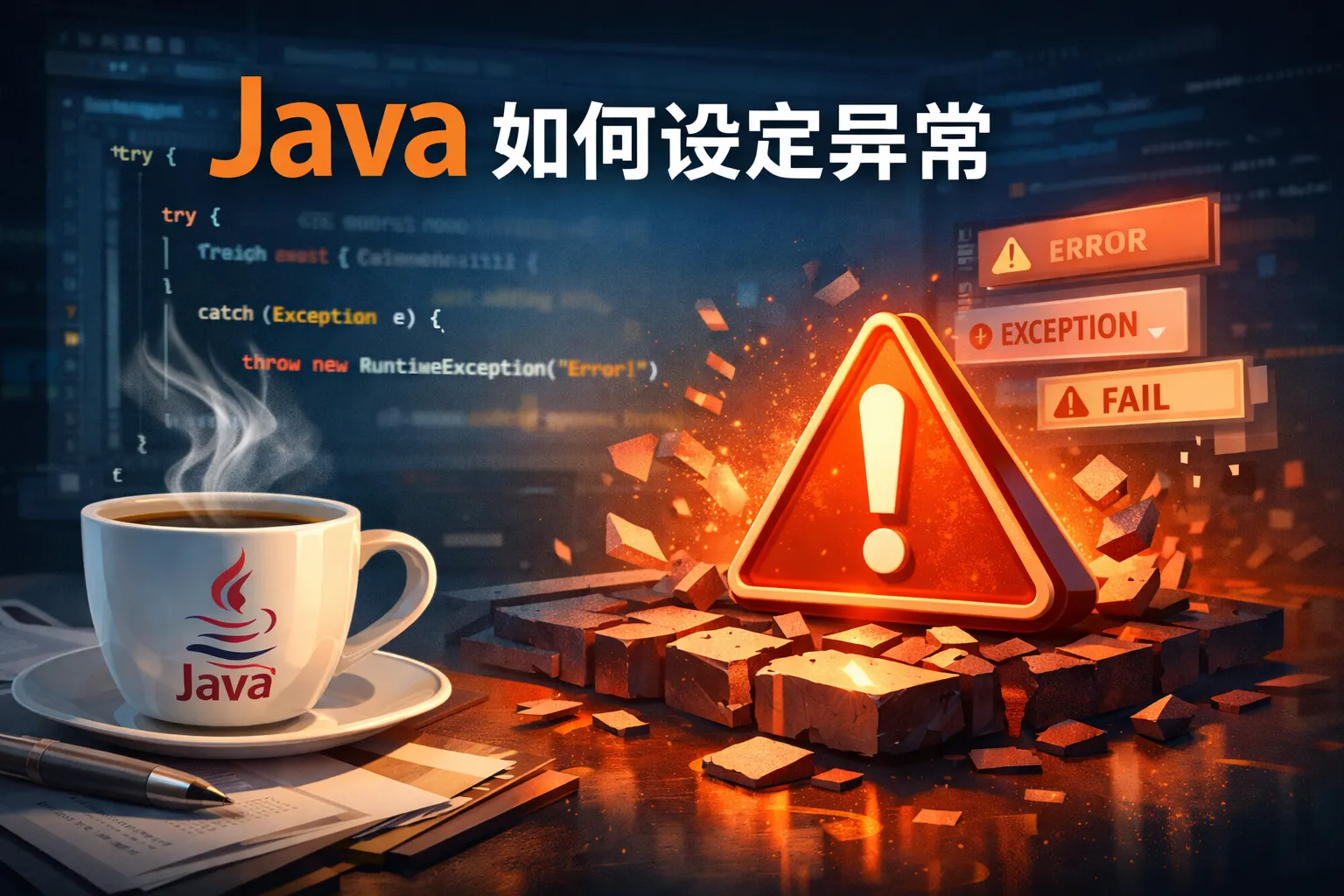 java 如何设定异常