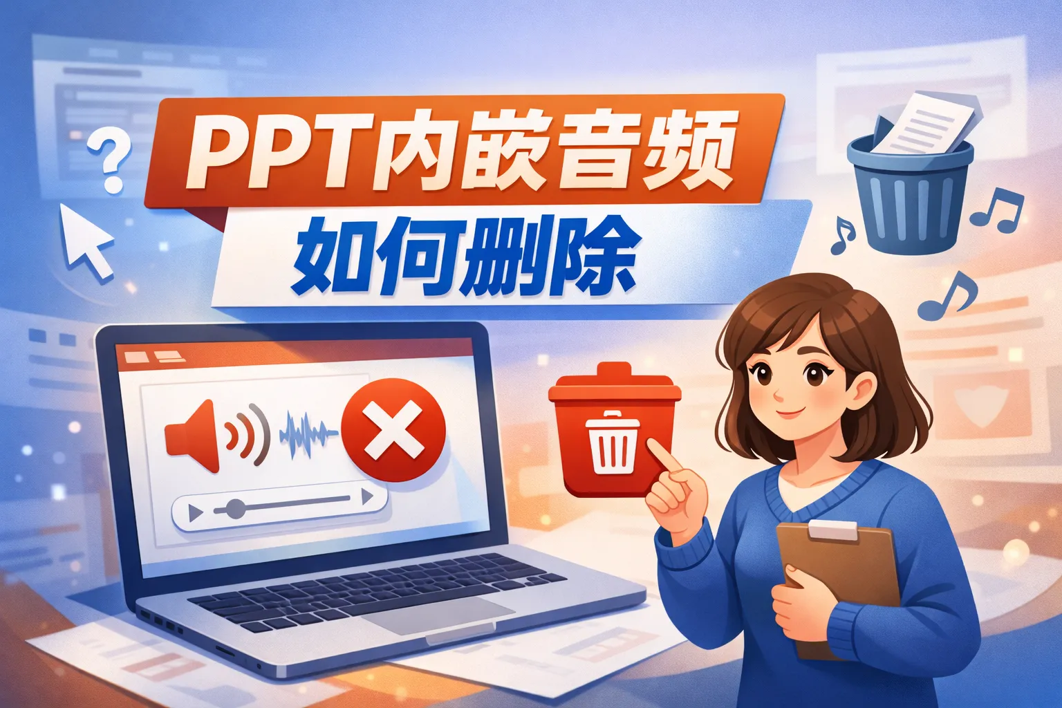 ppt内嵌音频如何删除