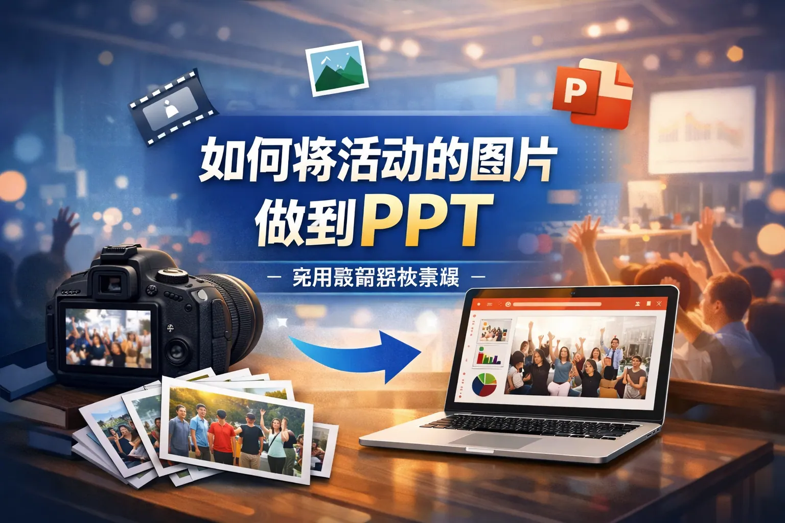 如何将活动的图片做到ppt