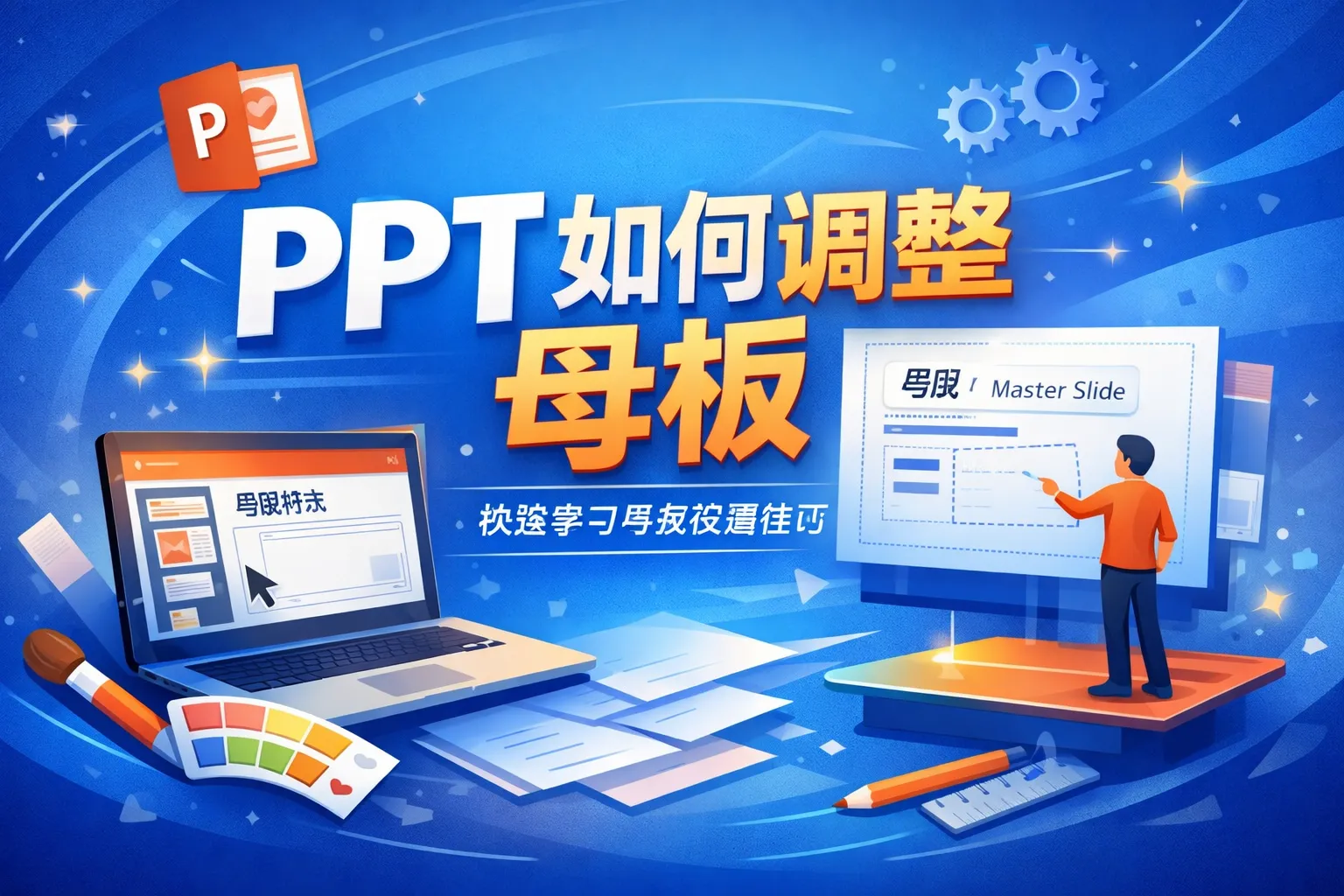 ppt如何调整母板