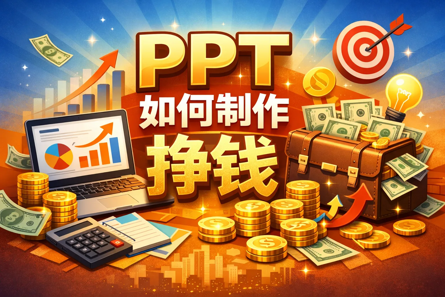 ppt如何制作挣钱