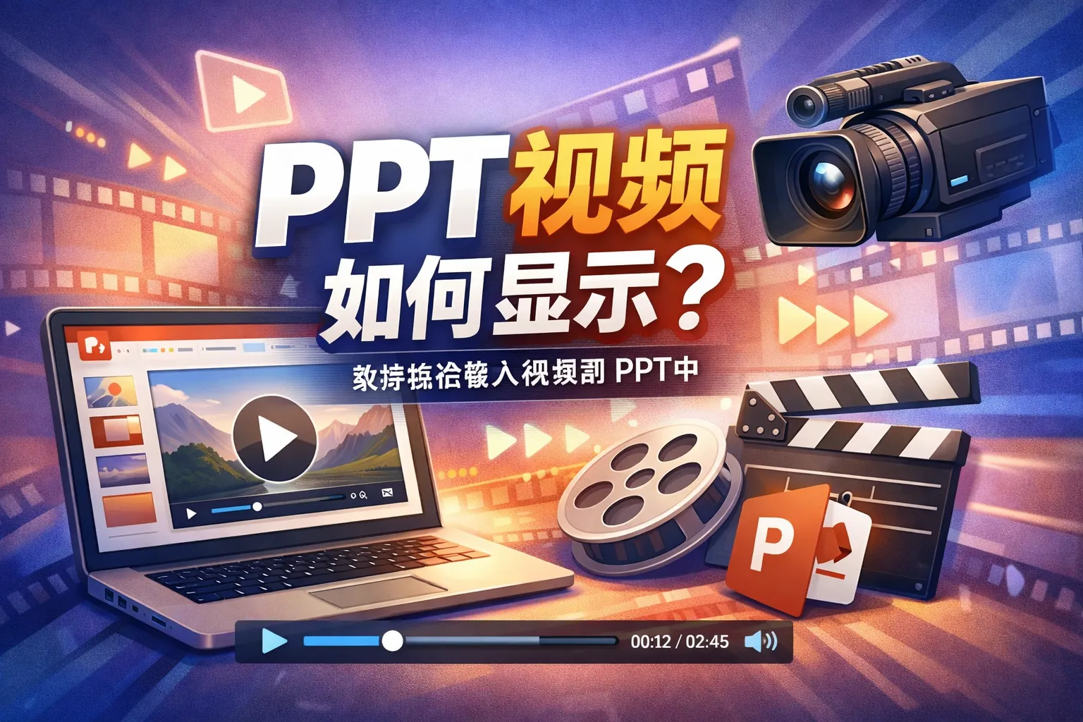 PPT视频如何显示