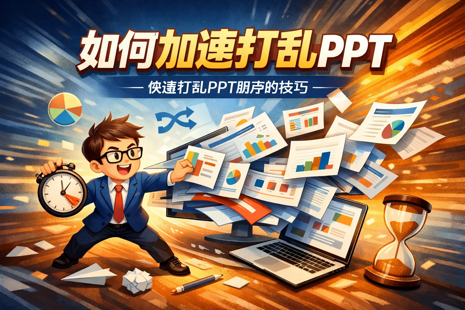 如何加速打乱ppt