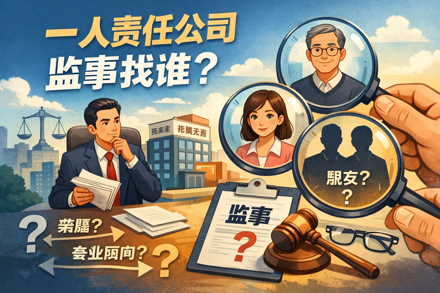 一人责任公司 监事找谁