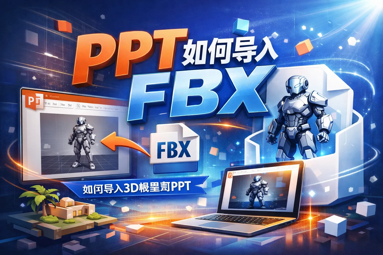 ppt如何导入fbx