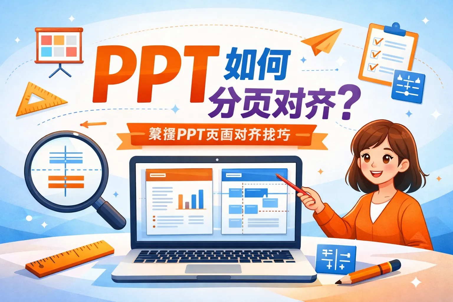 ppt如何分页对齐