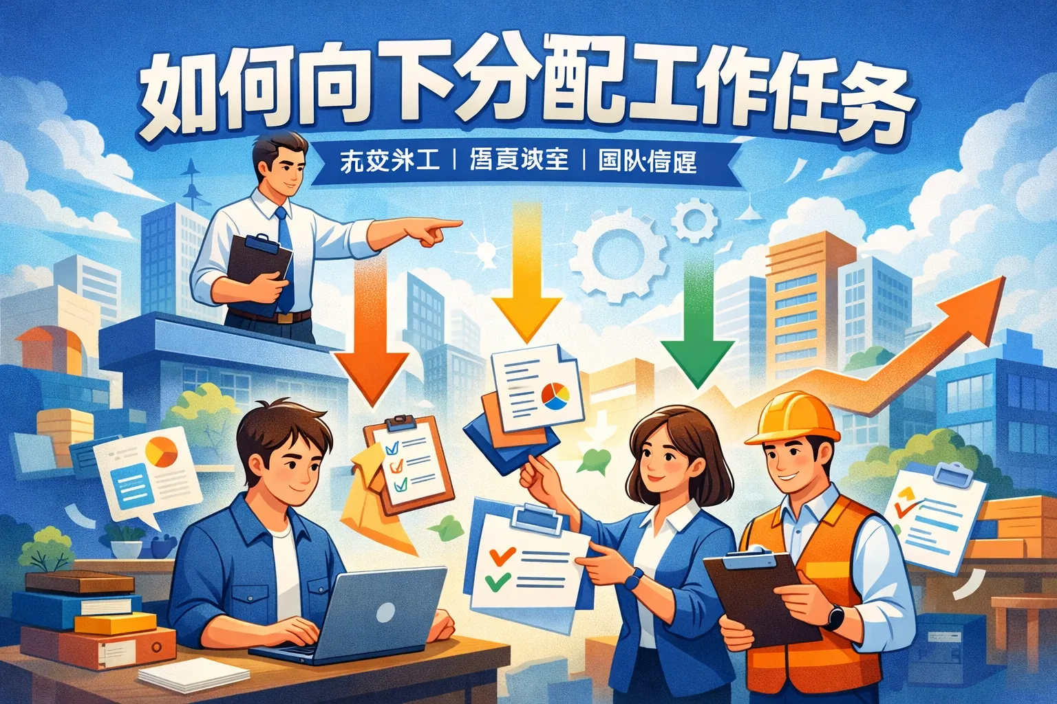如何向下分配工作任务