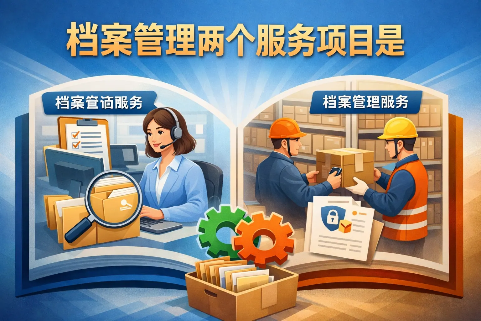 档案管理两个服务项目是