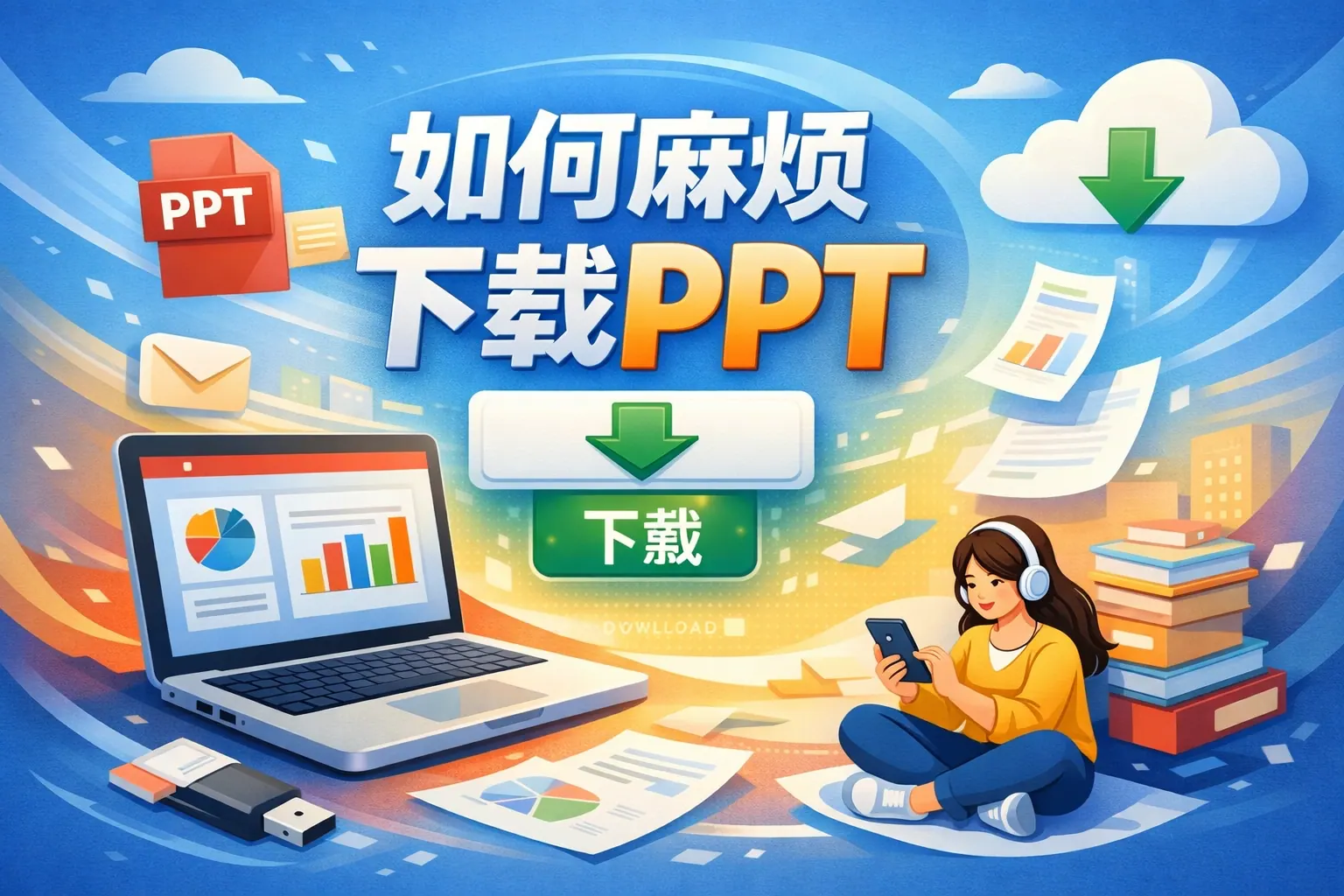 如何麻烦下载ppt