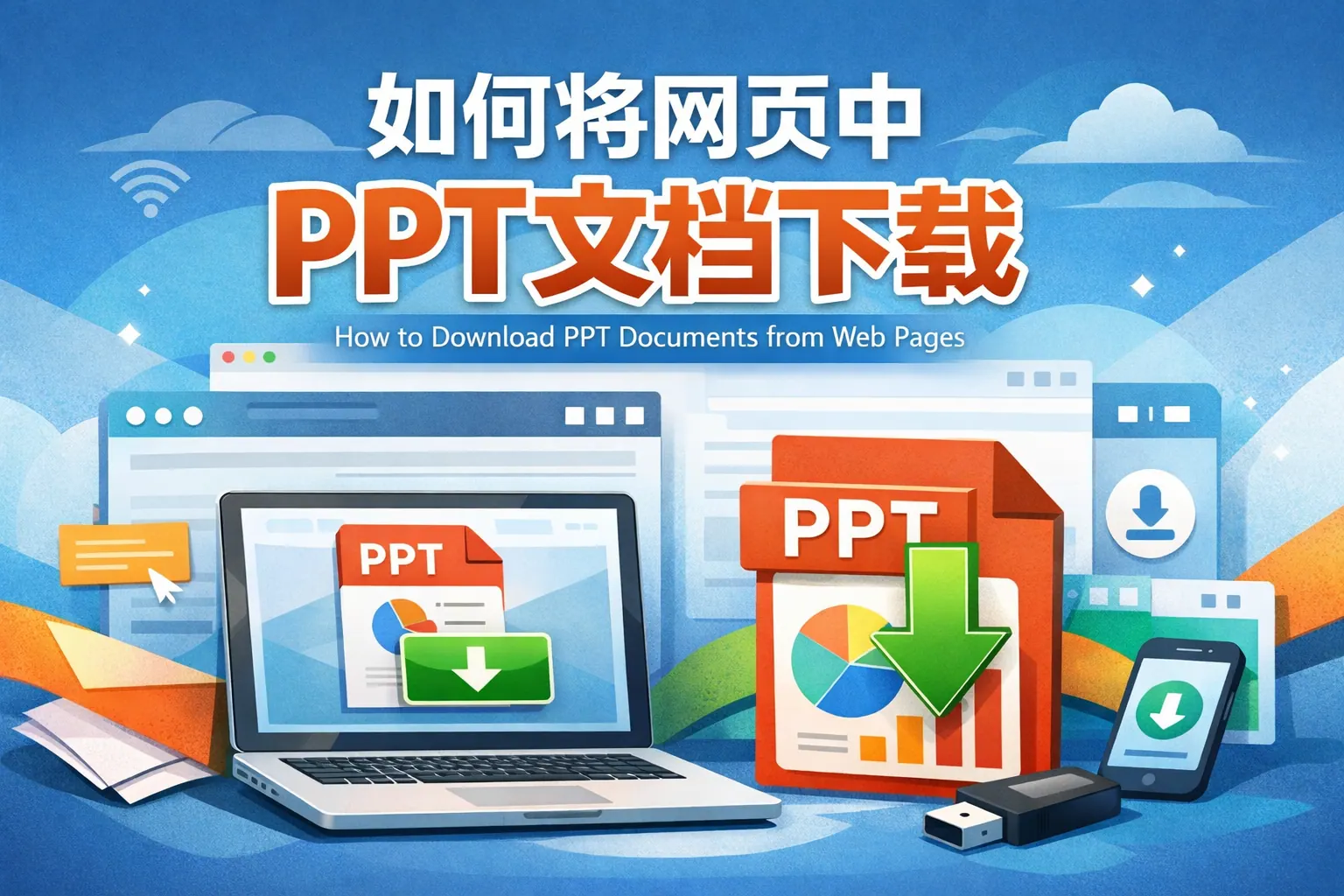 如何将网页中ppt文档下载