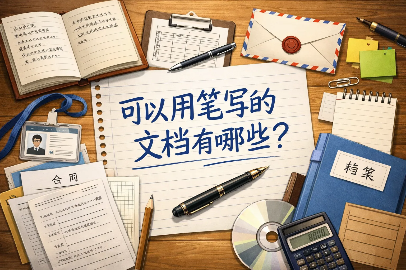 可以用笔写的文档有哪些