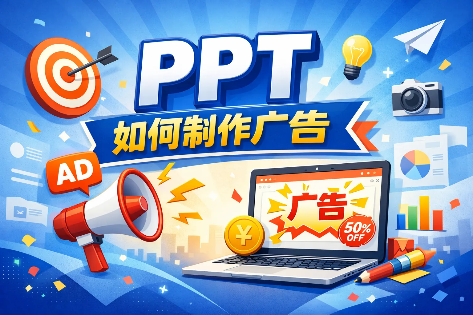 PPT如何制作广告