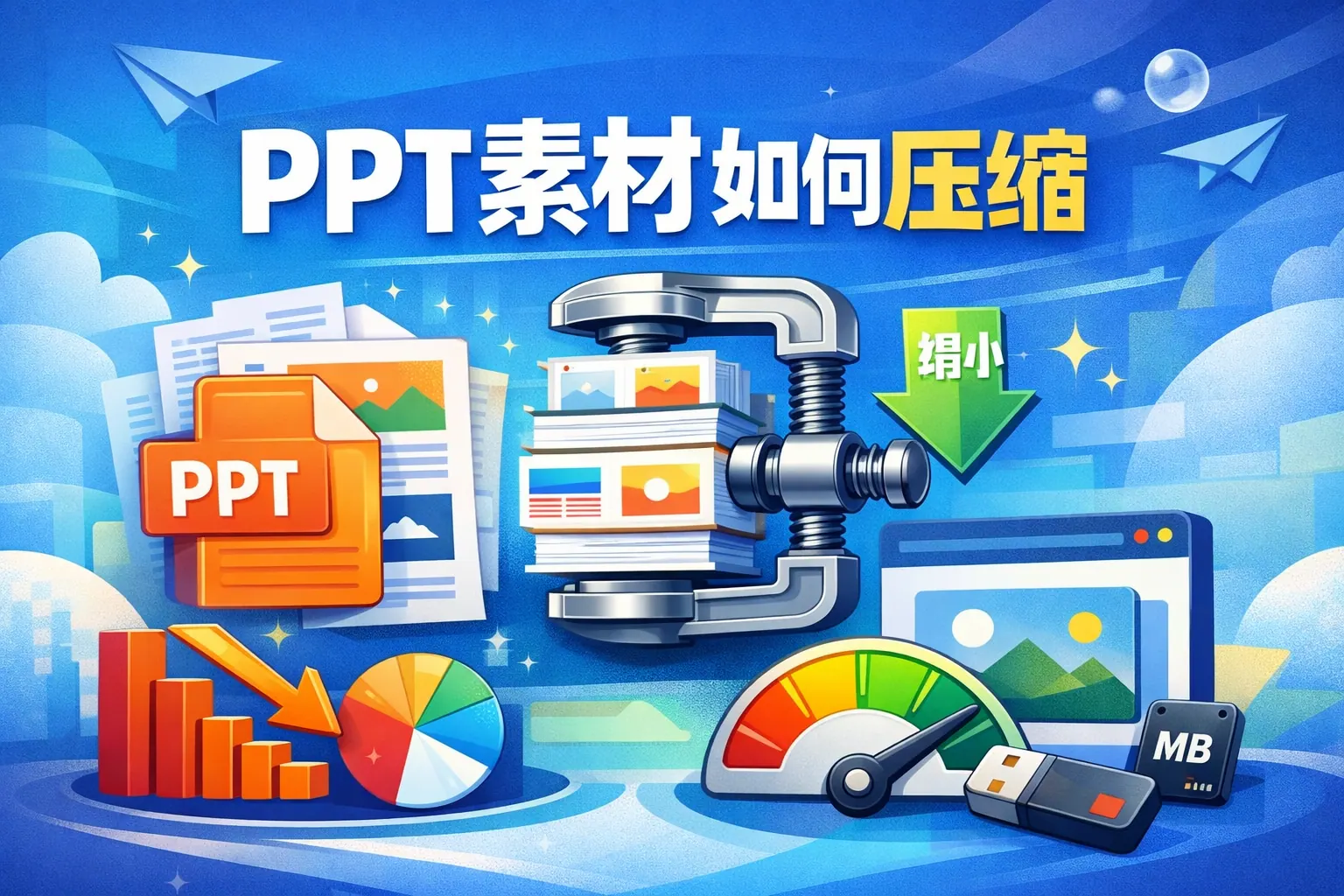 ppt素材如何压缩