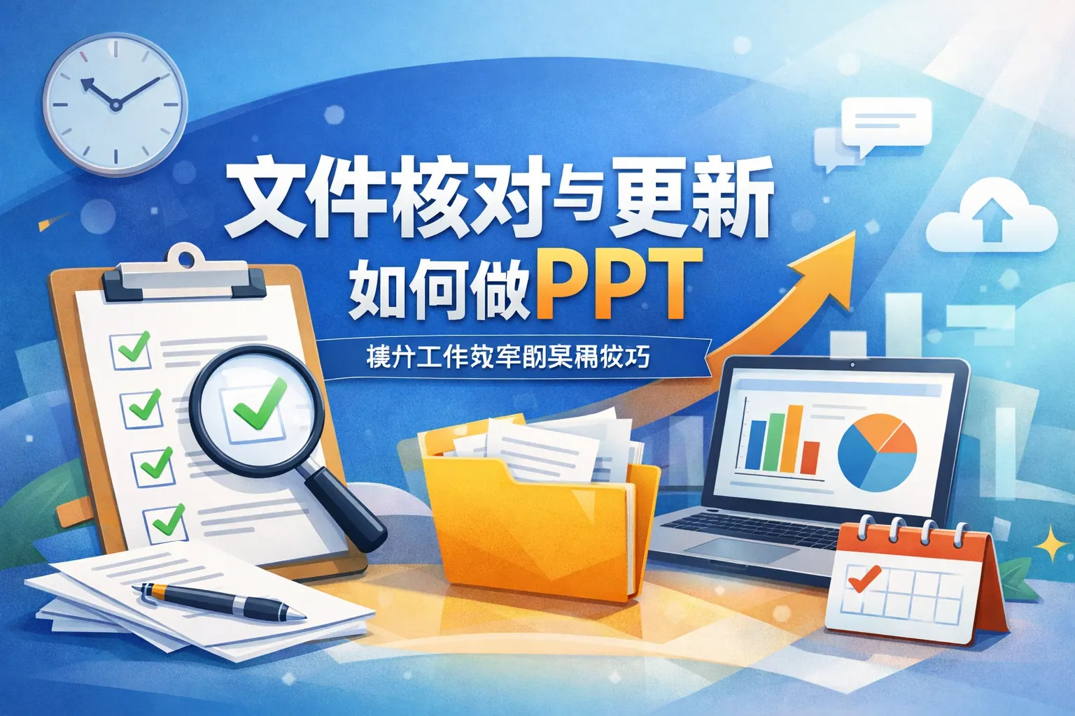 文件核对与更新如何做ppt