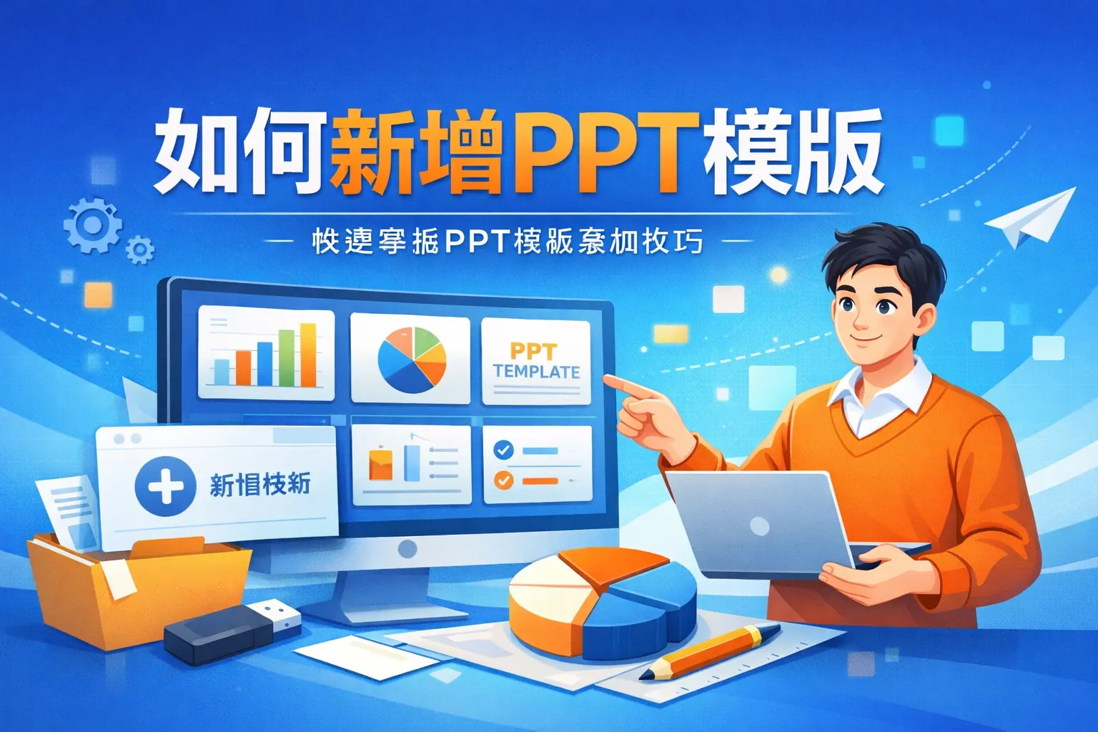 如何新增ppt模版