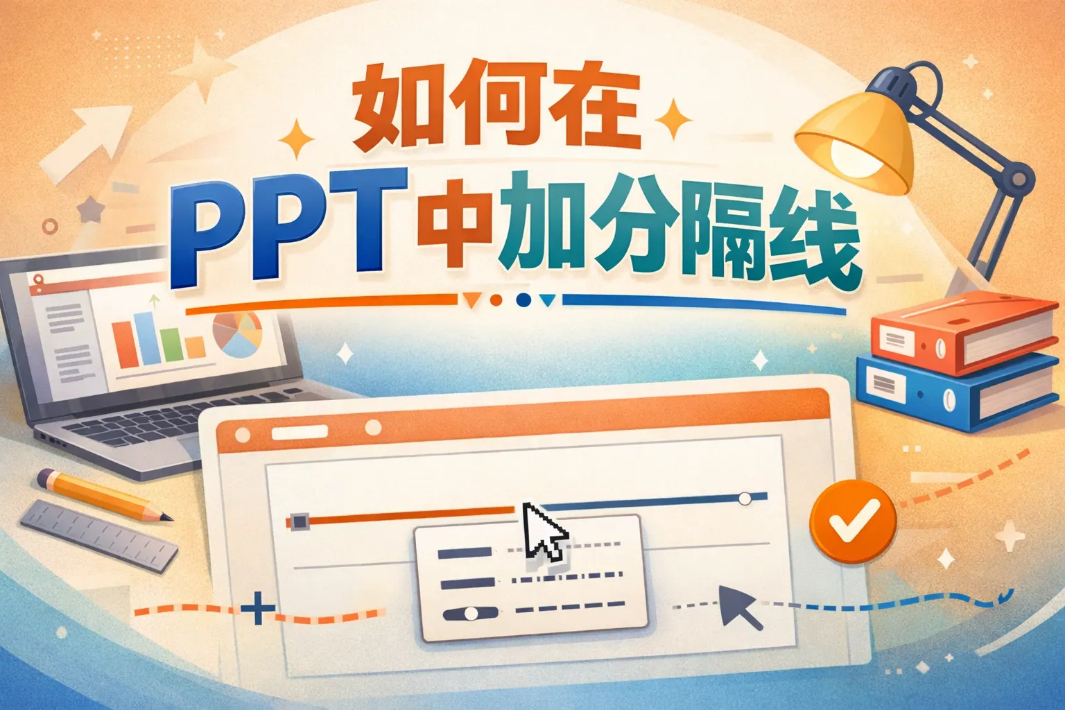如何在ppt中加分隔线